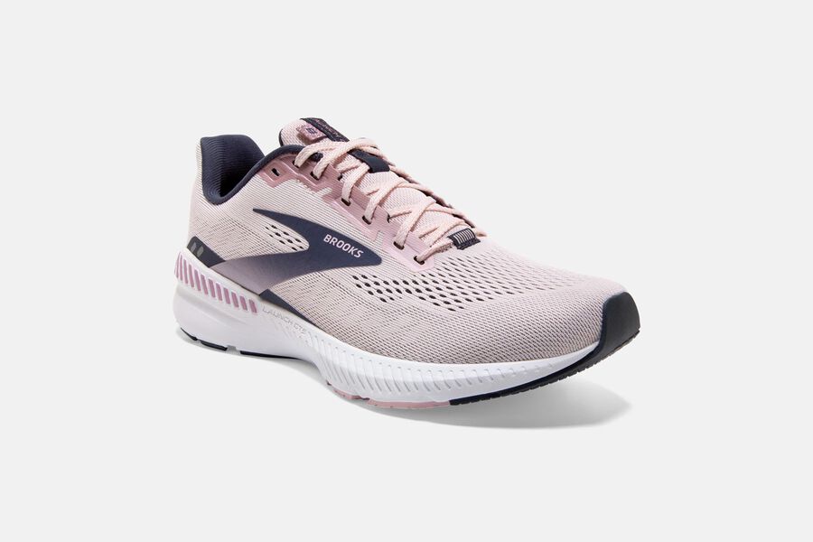 Brooks Launch Gts 8 Road Loopschoenen Dames - Roze/Zwart - 370418JVK